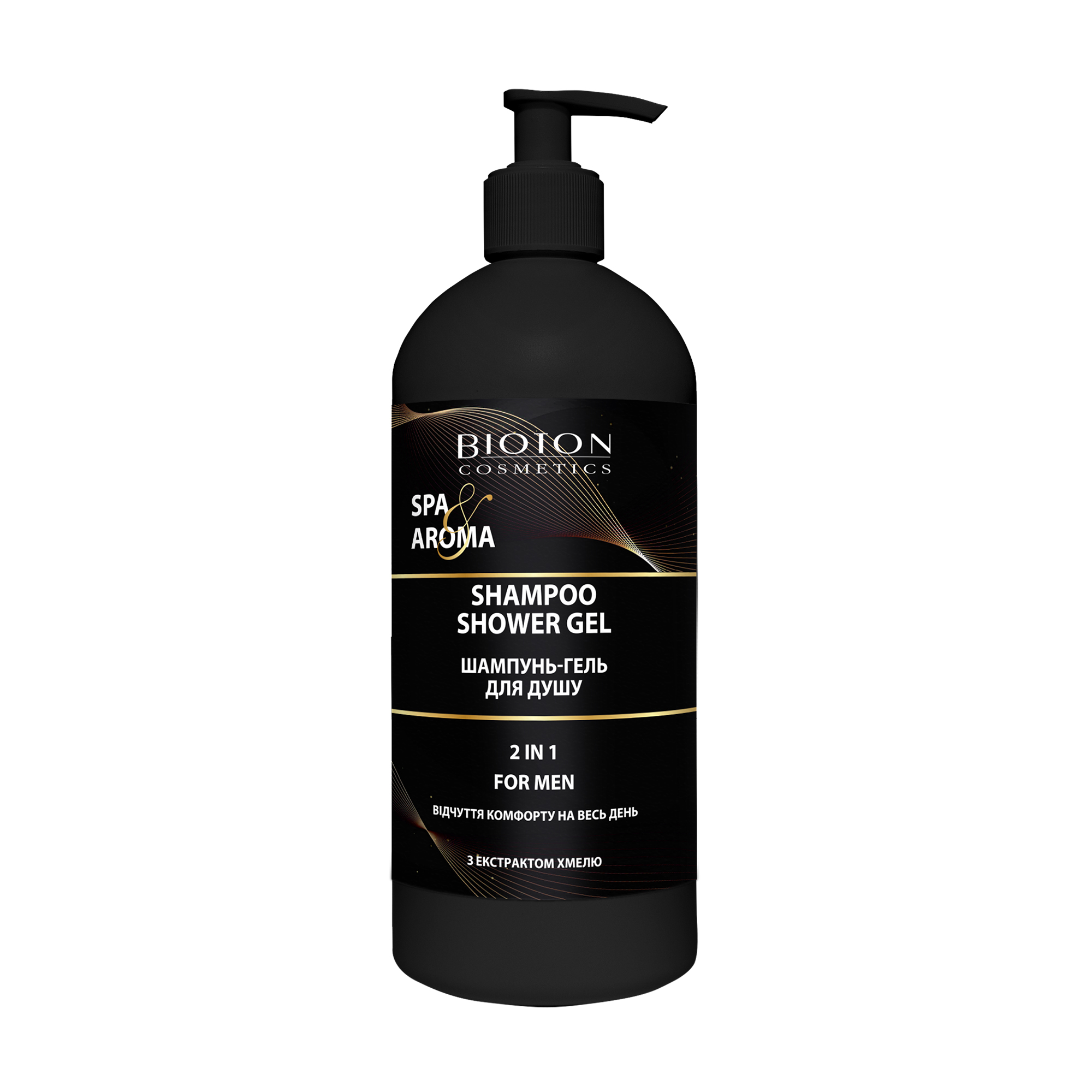 Чоловічий шампунь-гель для душу 2в1 Bioton Cosmetics For Men Spa &amp; Aroma Shampoo Shower Gel Хміль, 750 мл