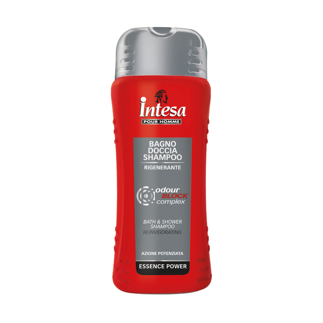 Чоловічий шампунь-гель для душу Intesa Pour Homme Reinvigorating Bath &amp; Shower Shampoo Essence Power, 500 мл